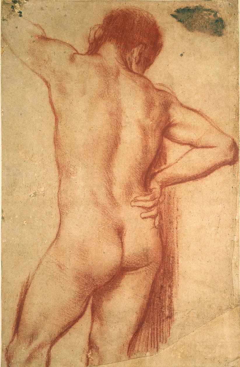 Studie van een naakte man, 17e eeuw door Annibale Carracci