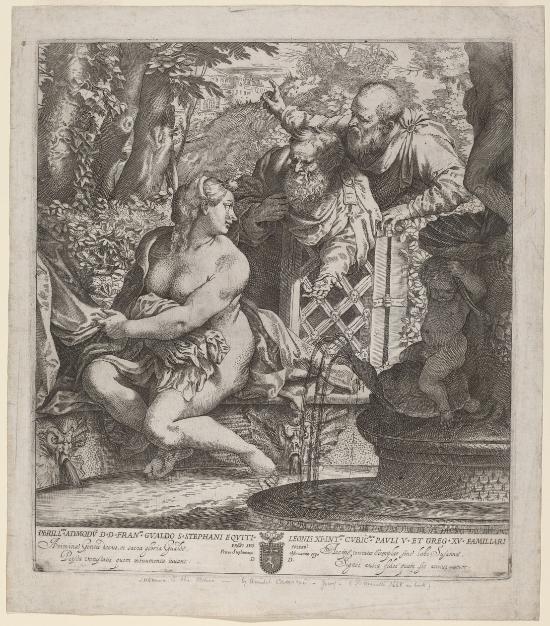 Susanna en de Ouderen door Annibale Carracci