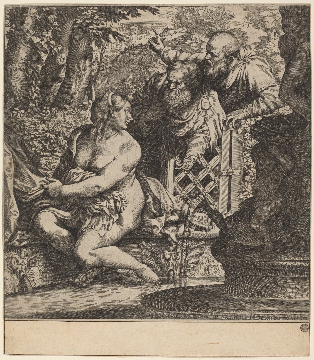 Susanna en de ouderlingen door Annibale Carracci