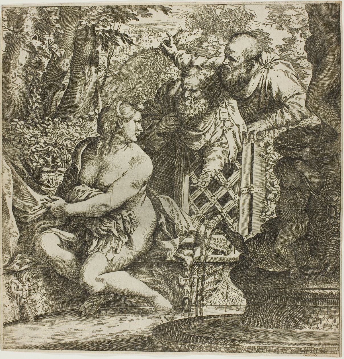 Susanna en de Ouderen door Annibale Carracci