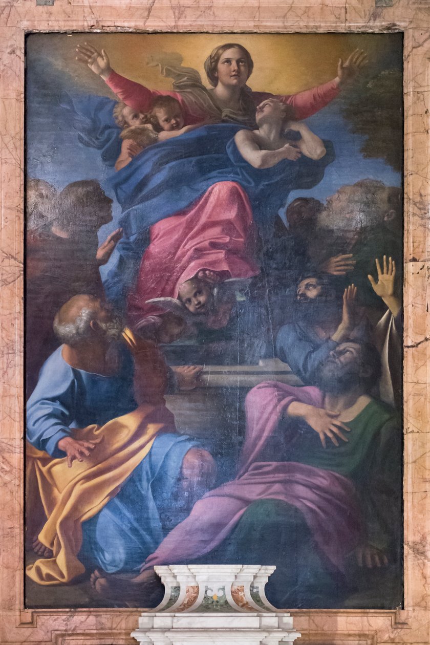 De tenhemelopneming van de Maagd door Annibale Carracci