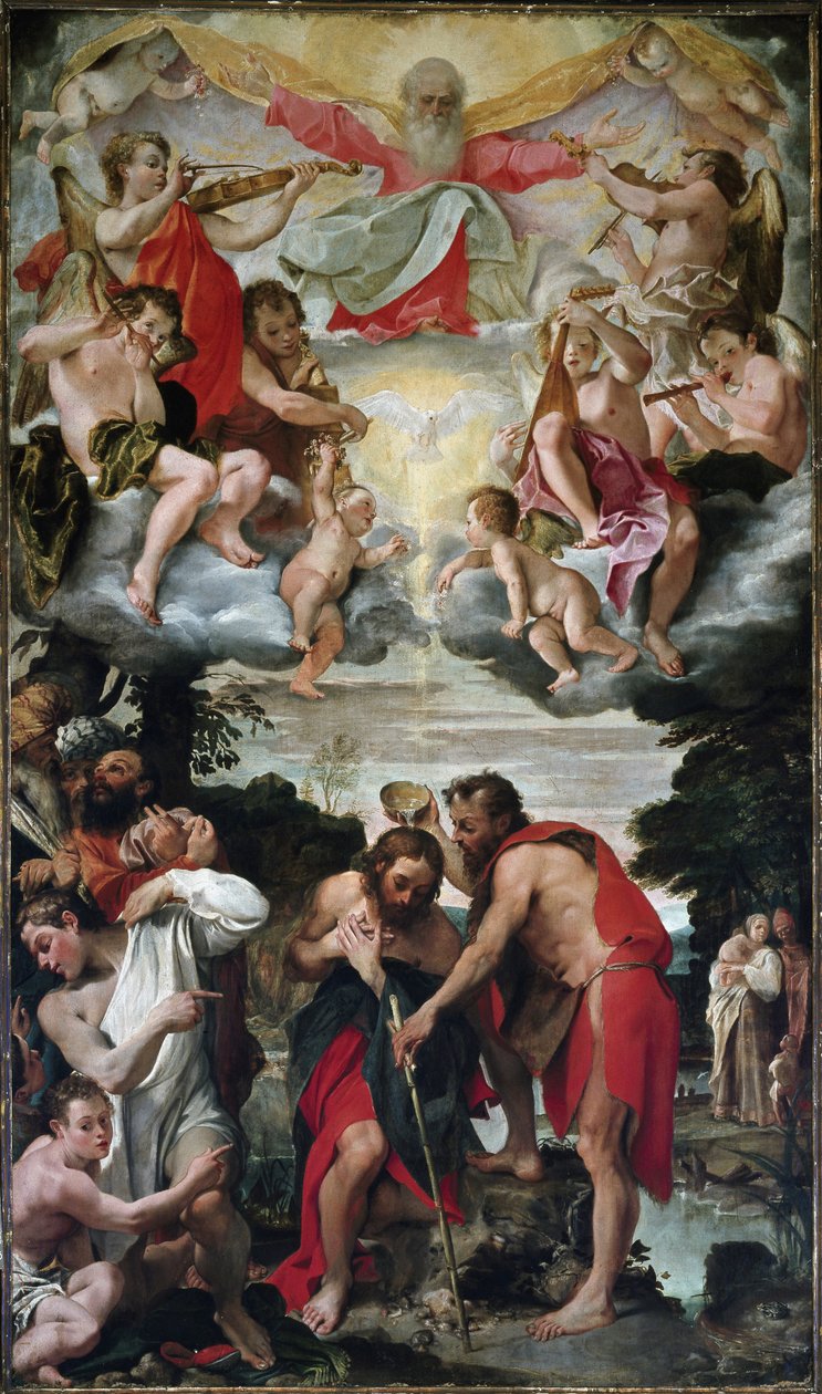 De doop van Christus door Annibale Carracci