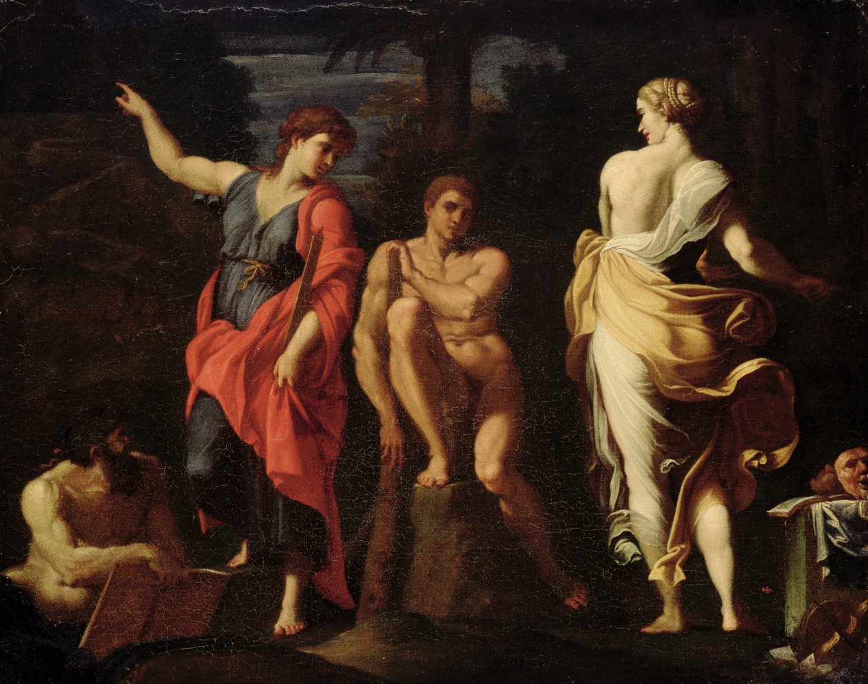 Hercules op de tweesprong door Annibale Copy Carracci