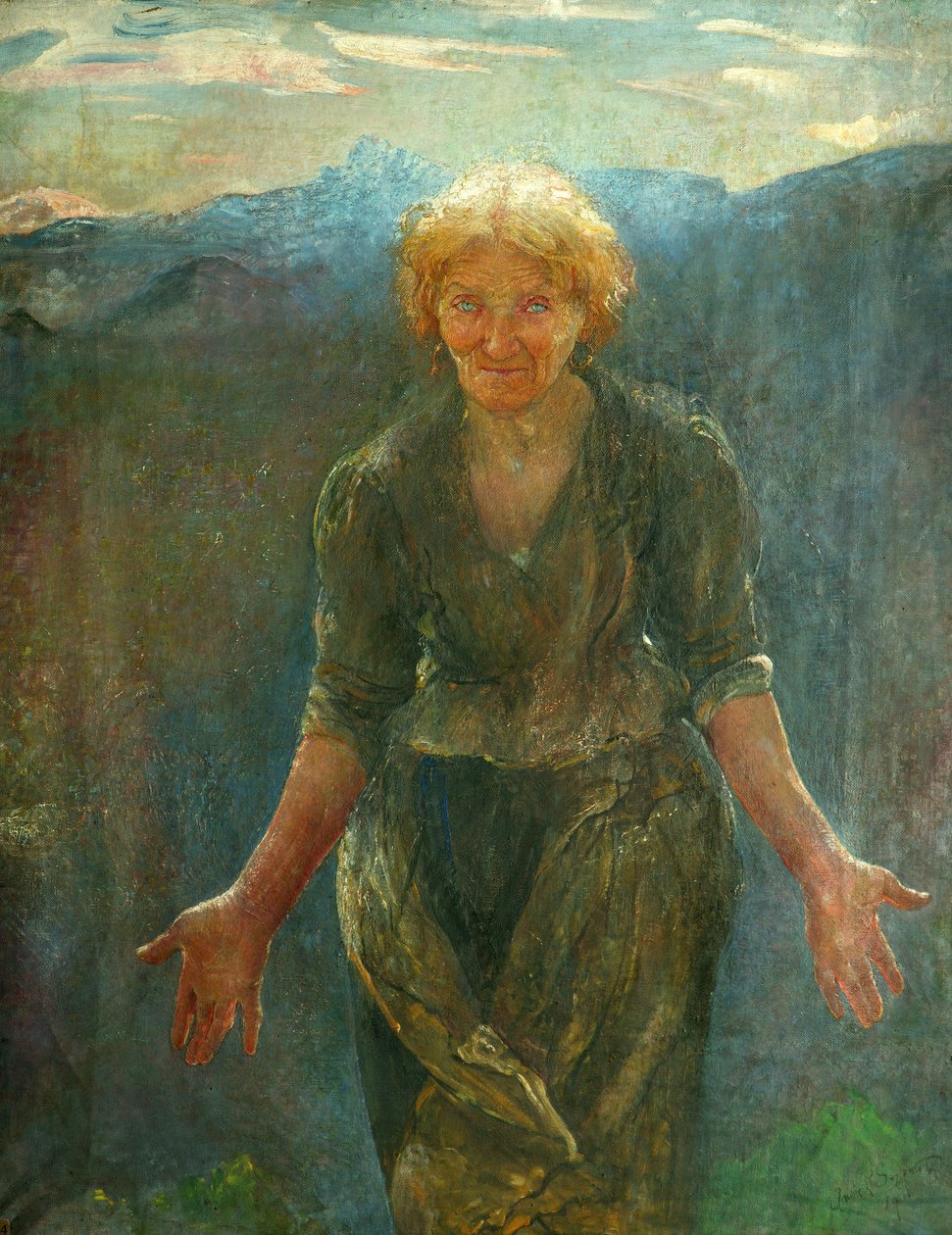 De zuidelijke zon door Annie Louisa Swynnerton