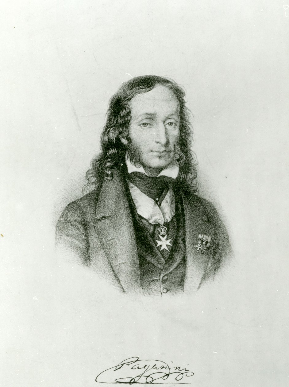 Niccolo Paganini door Unbekannt Unbekannt