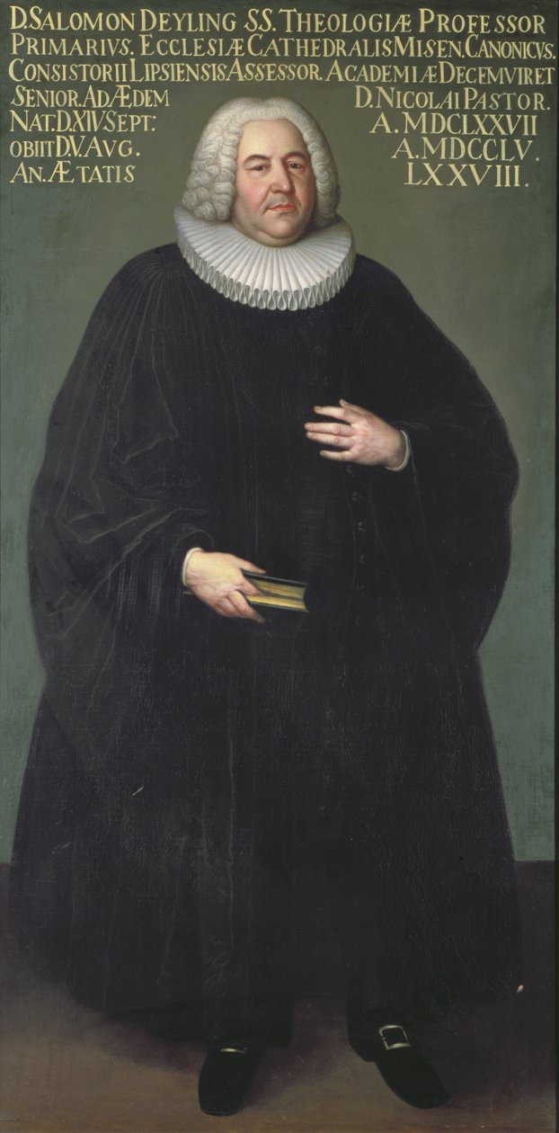 Superintendent Salomon Deyling (1677-1755) een theoloog uit Leipzig door Unbekannt Unbekannt