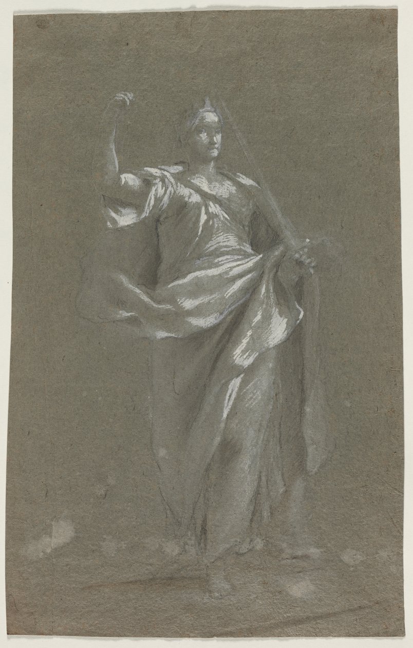 Allegorisch figuur (recto) door Anonymous