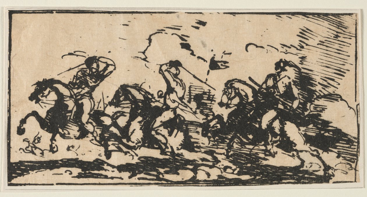 Cavaleriegevecht door Anonymous