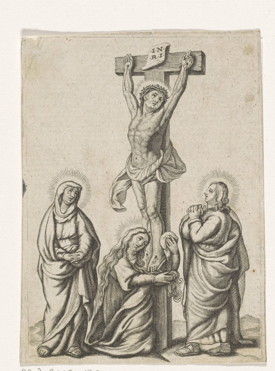 Christus aan het kruis door Anonymous