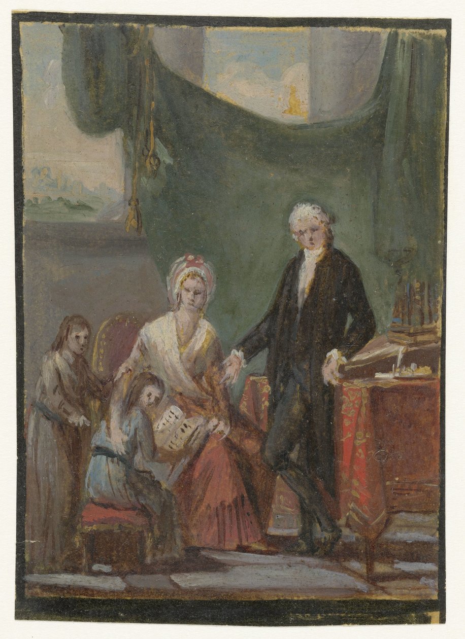Familiegroep in interieur door Anonymous