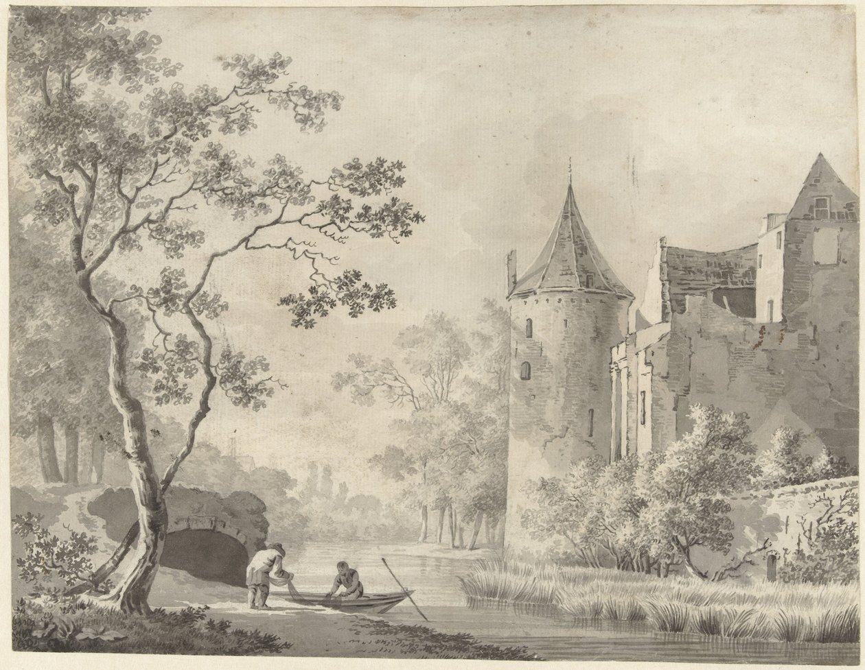 Het kasteel ter Haar bij Vleuten door Anonymous