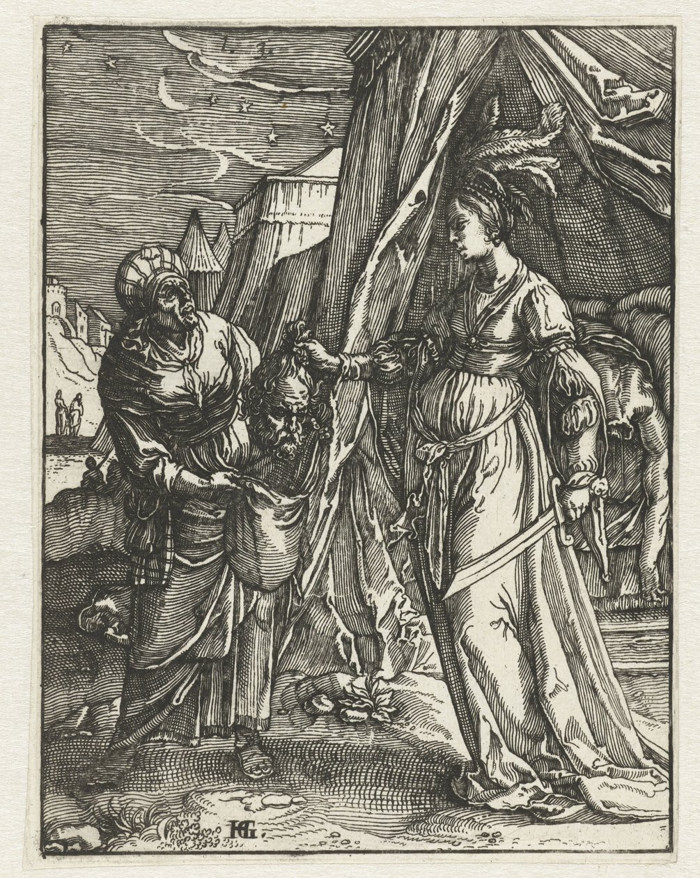 Judith met het hoofd van Holofernes door Anonymous