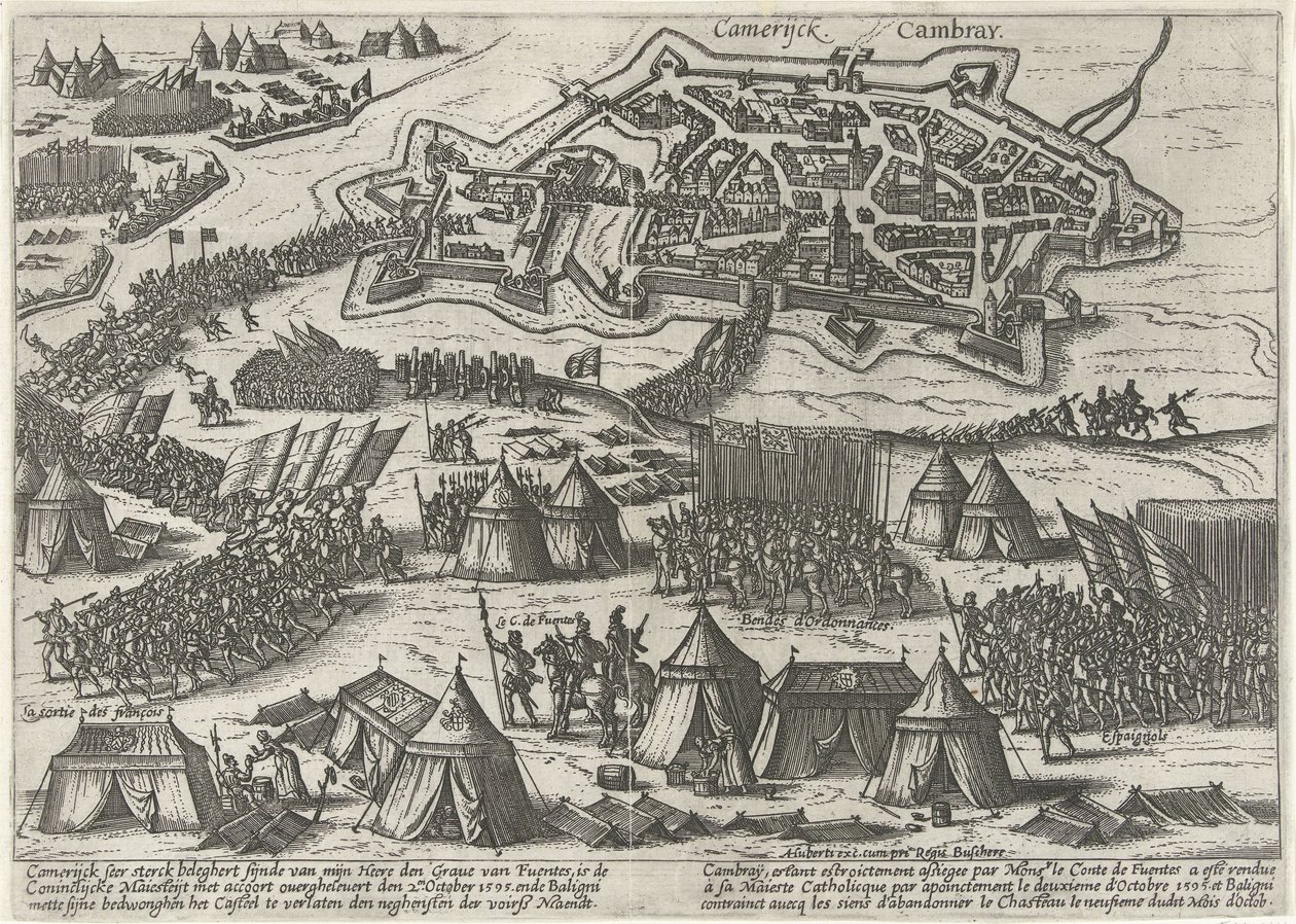 Kamerijk belegerd en ingenomen door Fuentes, 1595 door Anonymous