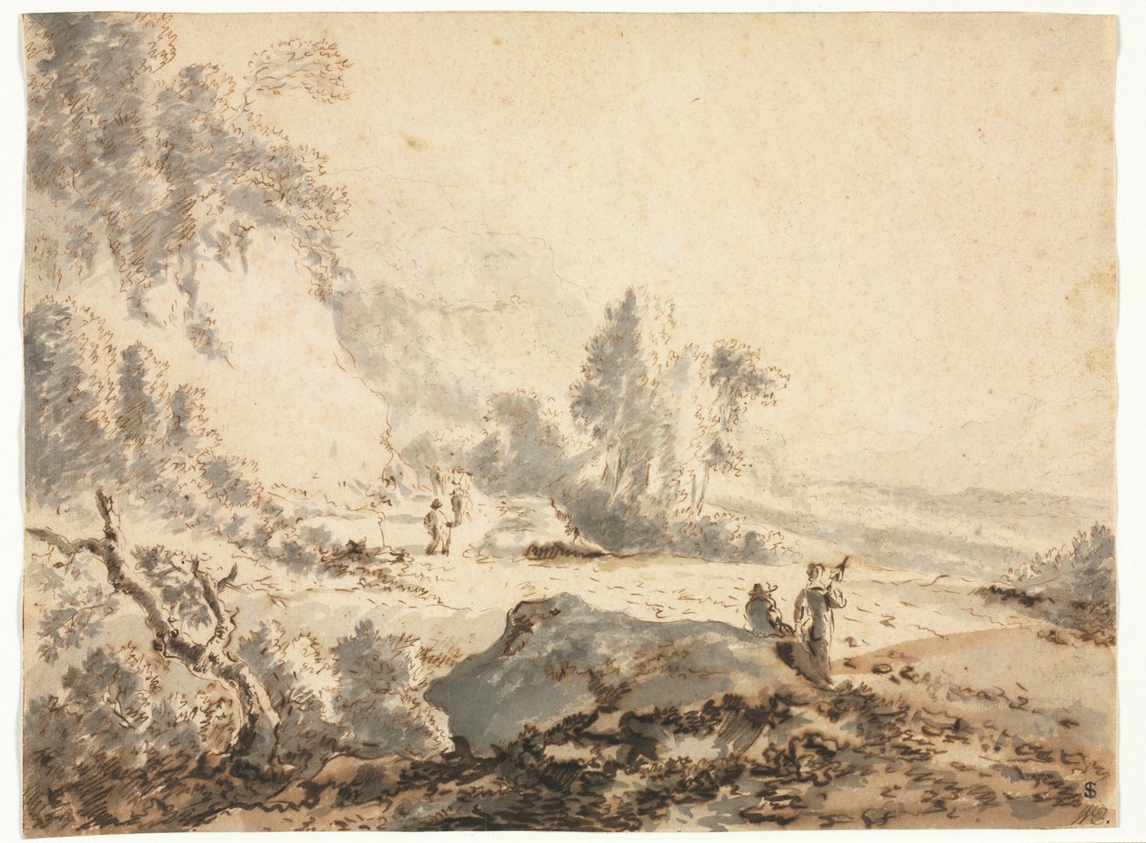 Landschap door Anonymous