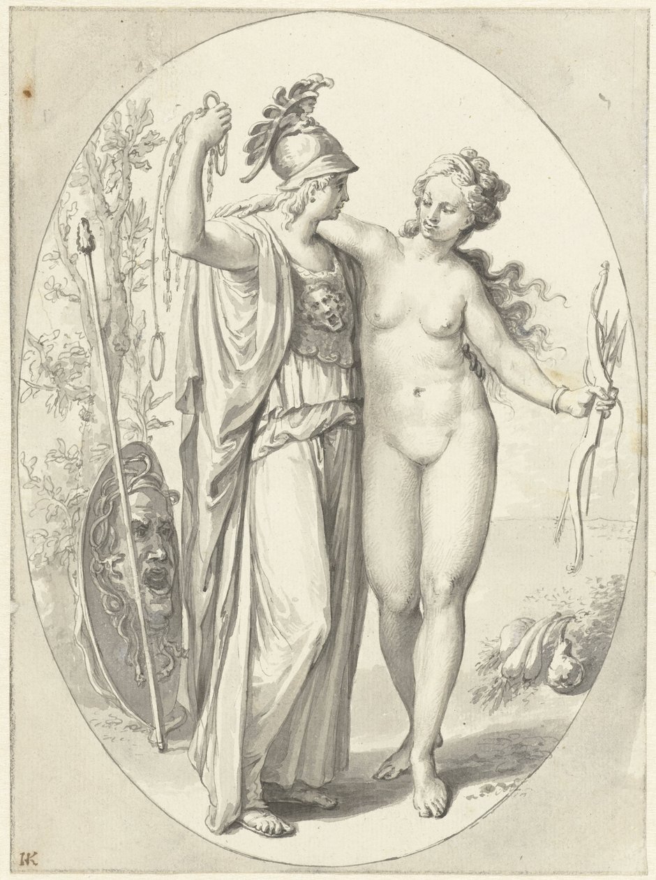 Minerva en Venus door Anonymous