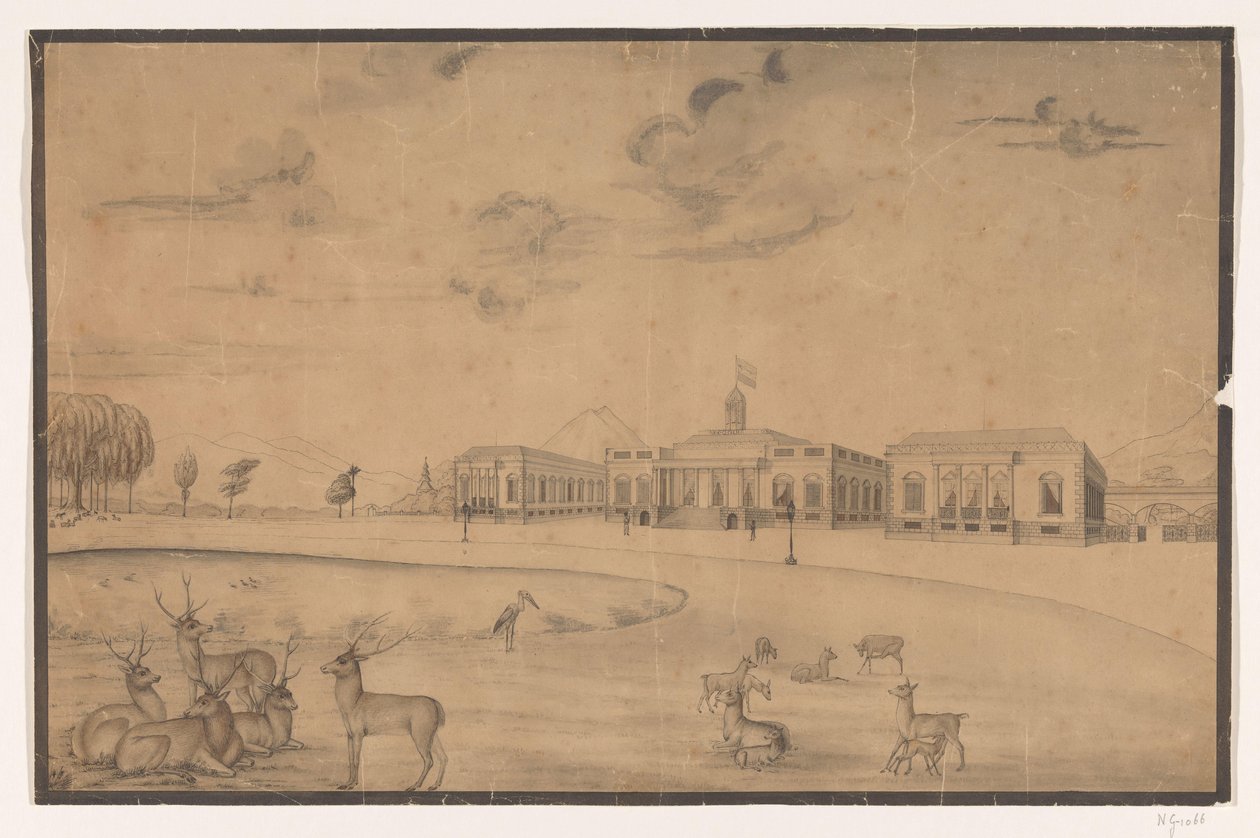 Paleis van de gouverneur-generaal in Buitenzorg door Anonymous