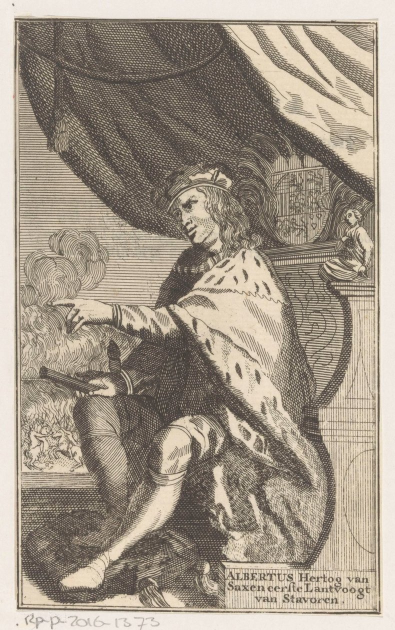 Portret van Albrecht III, hertog van Saksen door Anonymous