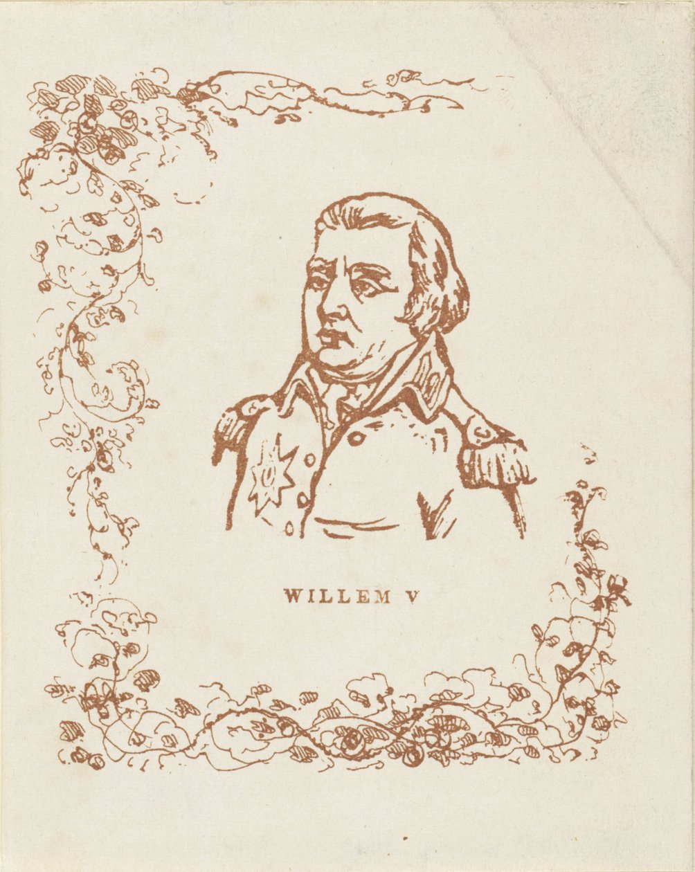 Portret van Willem V, prins van Oranje-Nassau door Anonymous