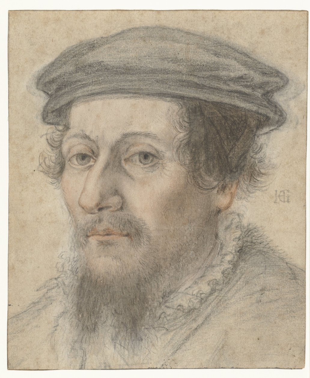 Portret van een onbekende man door Anonymous
