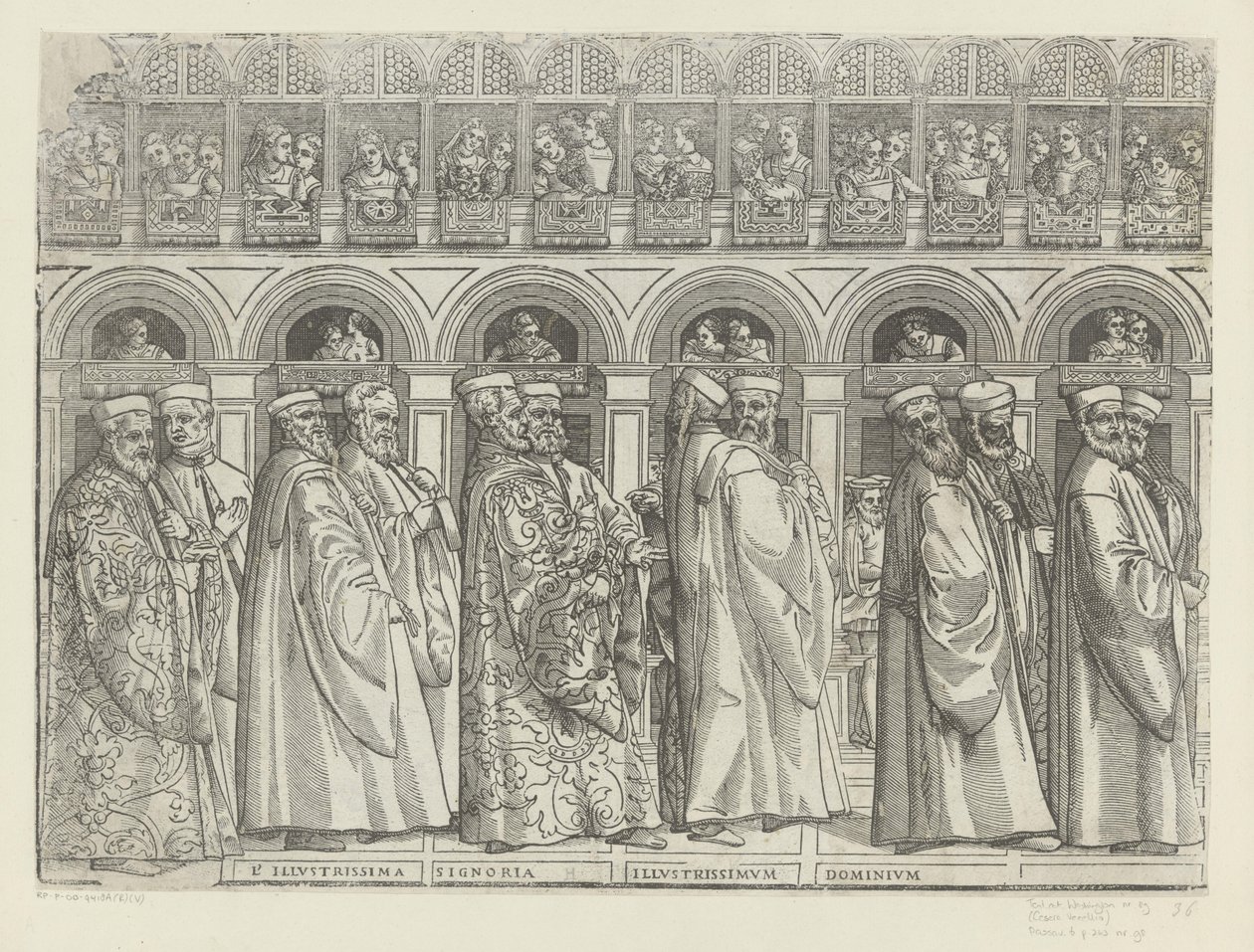 Processie van de doge van Venetië (eerste deel) door Anonymous