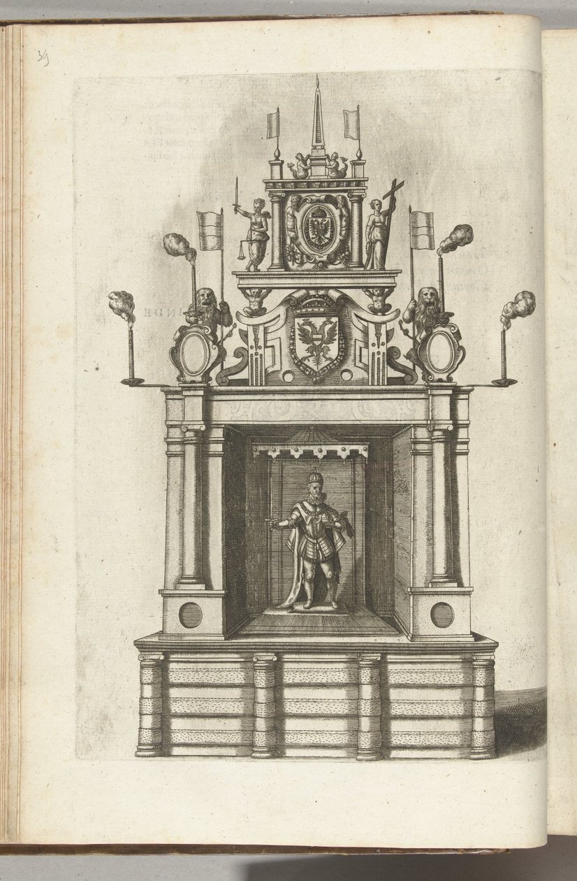 Toneel met keizer Ferdinand I, 1594 door Anonymous