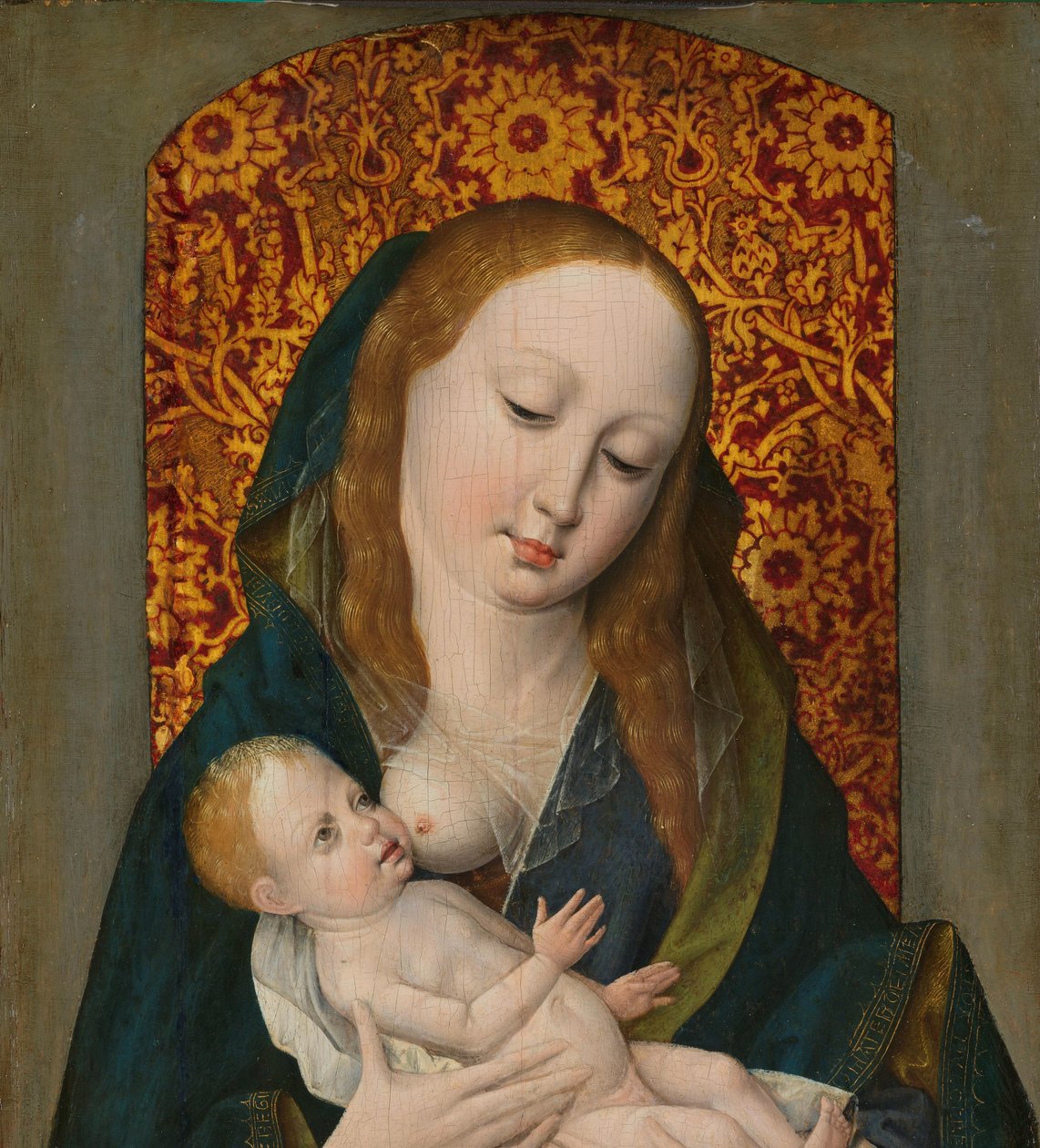 Maagd en Kind (Madonna Lactans) door Anonymous