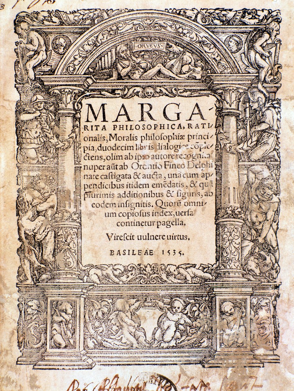 Frontispice van de Margarita Philosophica door Anonymous Anonymous