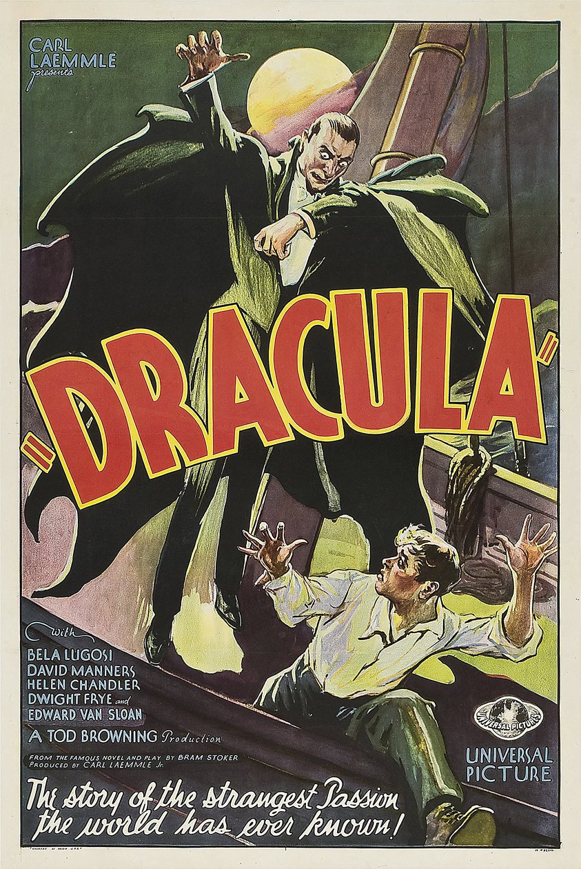 Filmposter Dracula door Anonymous Anonymous