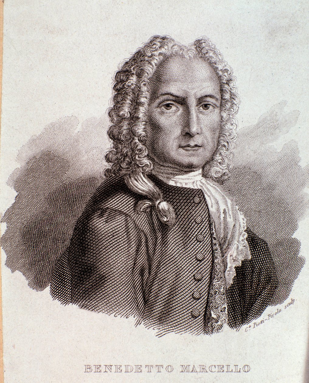 Portret van Benedetto Marcello (gravure) door Anonymous Anonymous