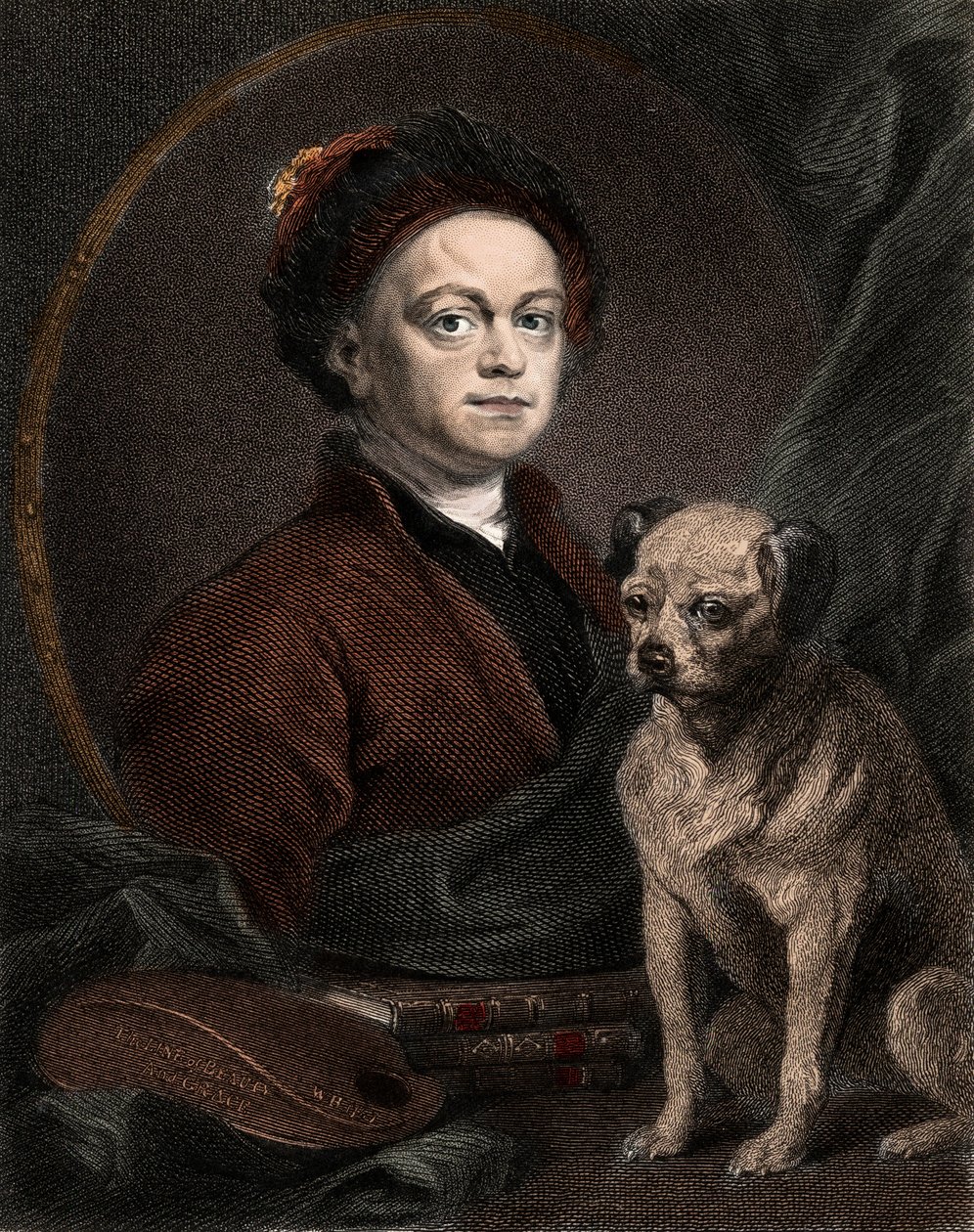 Portret van William Hogarth door Anonymous Anonymous