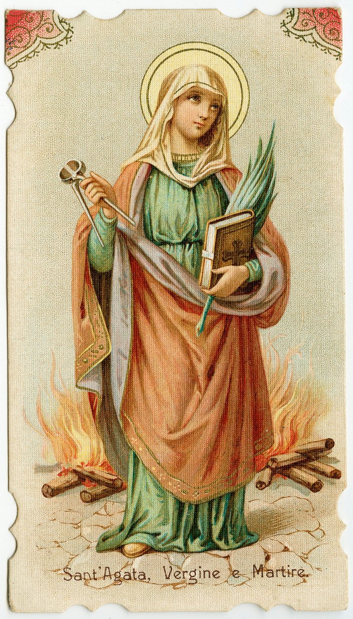 Sint Agatha van Sicilië door Anonymous Anonymous