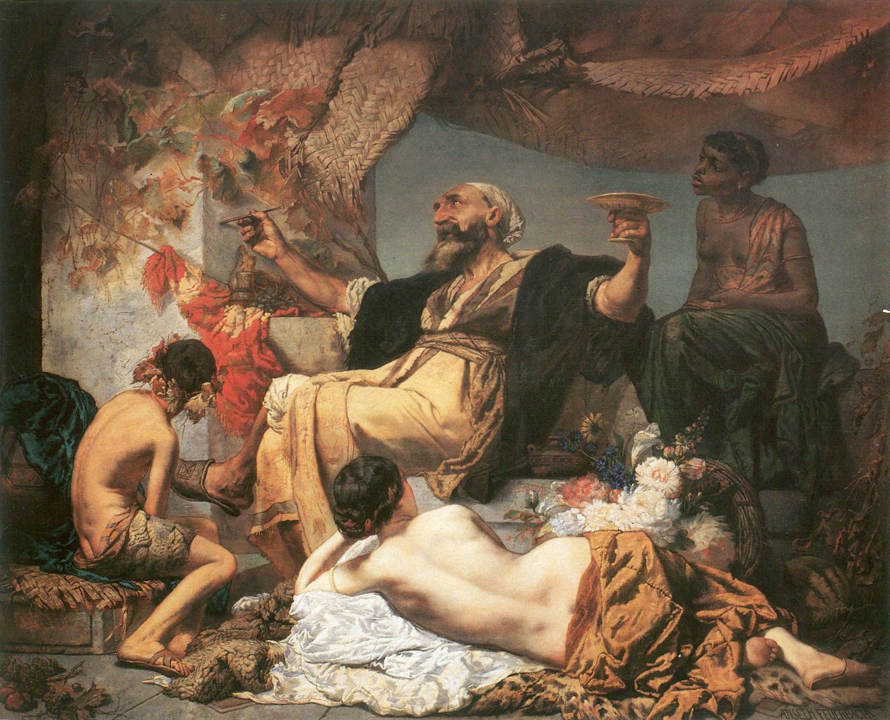 Hafis voor de herberg door Anselm Feuerbach