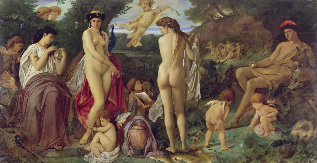 Het oordeel van Parijs, 1870 door Anselm Feuerbach