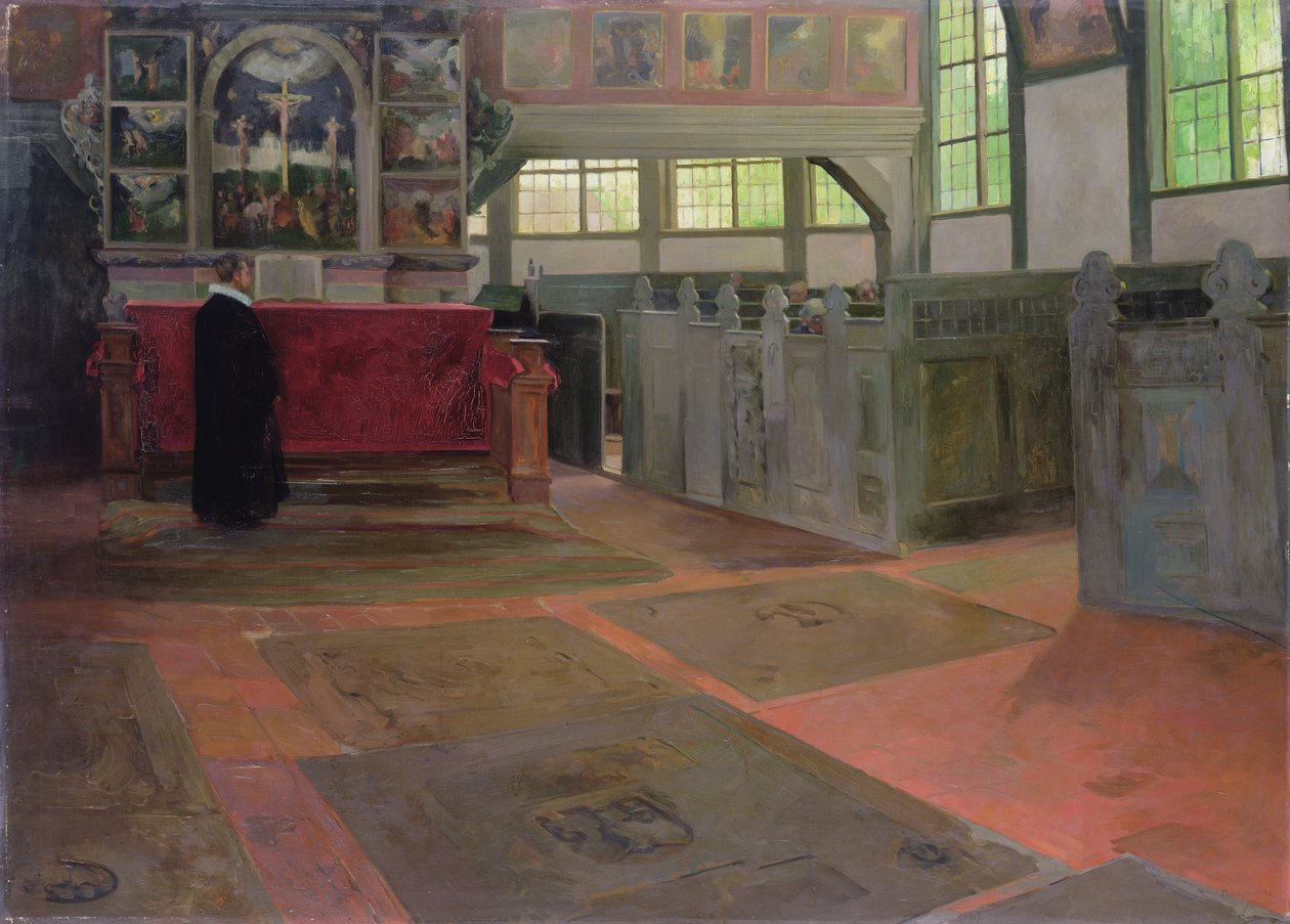 Kerkinterieur, 1641 door Anthonie Delorme