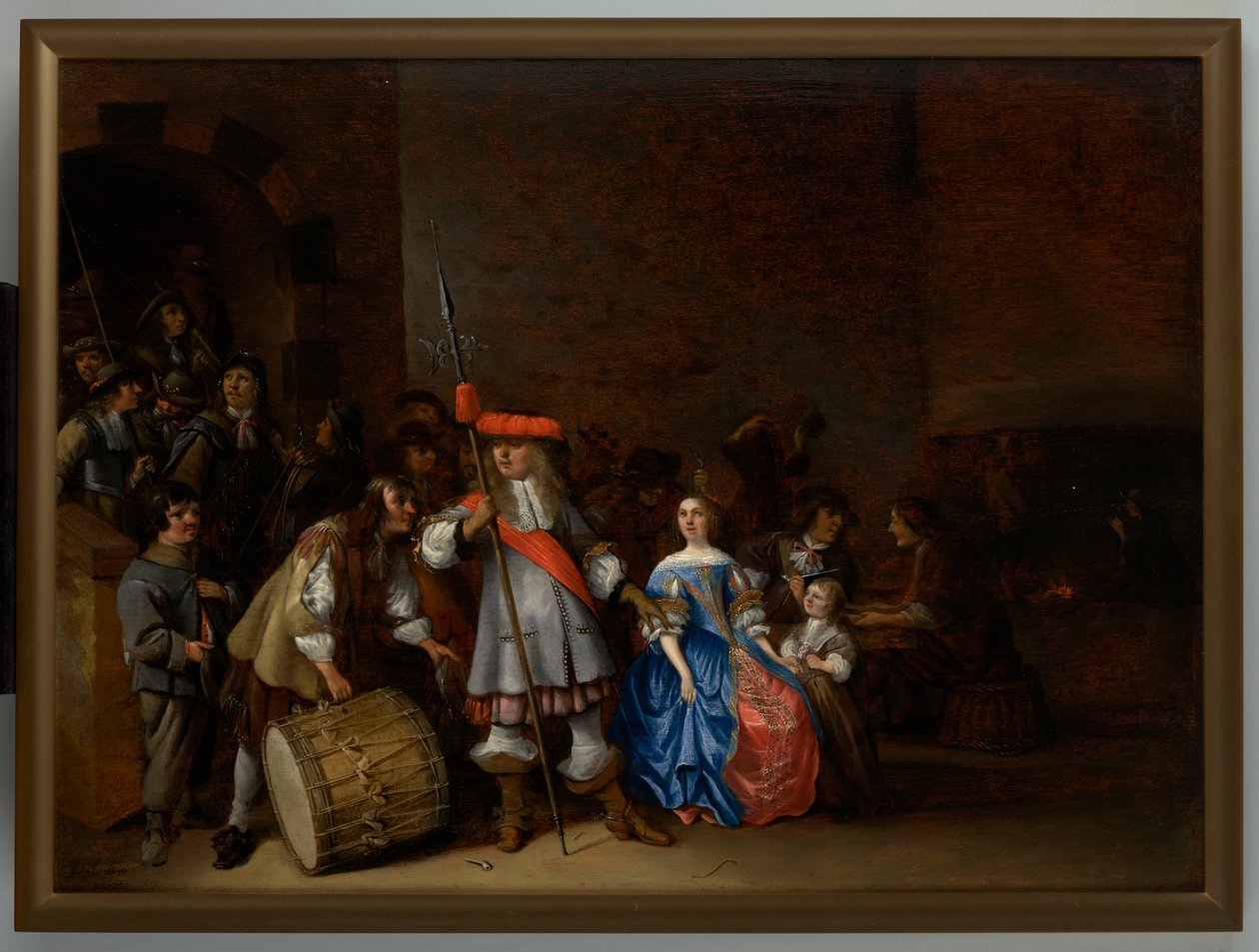 Wachtruimte Scene door Anthonie (1601 73) Palamedesz