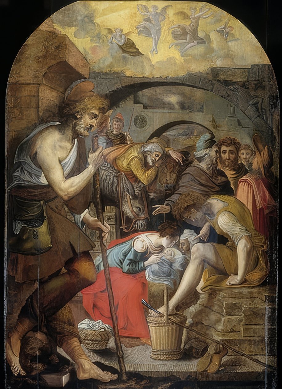 Aanbidding der herders door Anthonie Blocklandt
