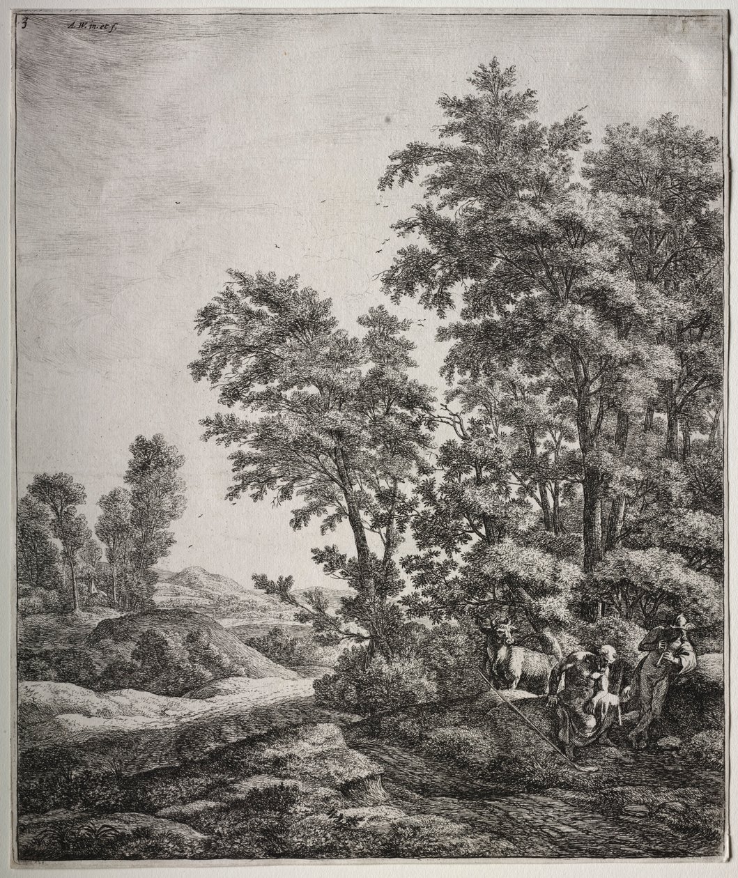 Mercurius en Argus door Anthonie Waterloo