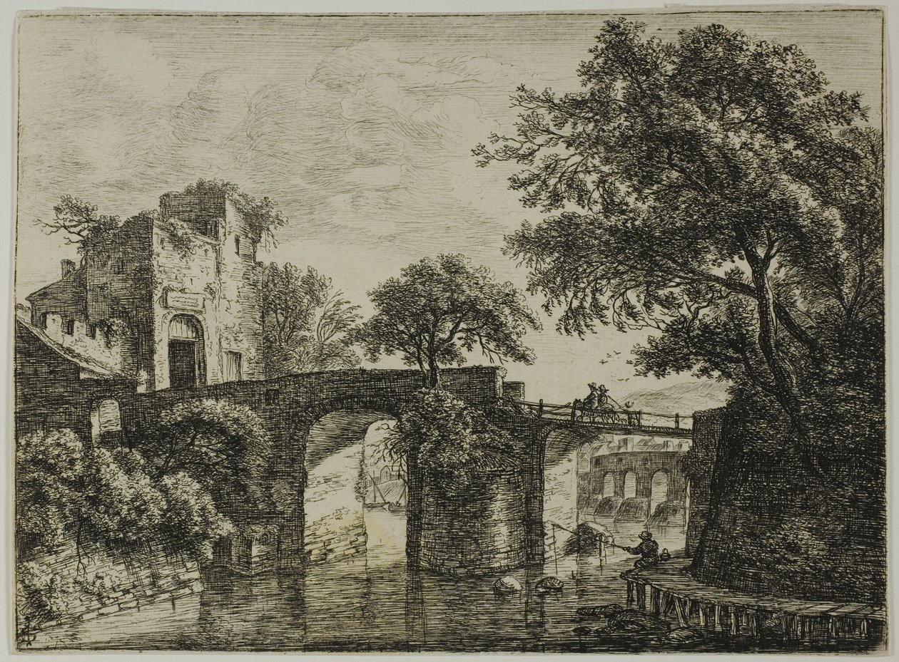 De verwoeste stad door Anthonie Waterloo