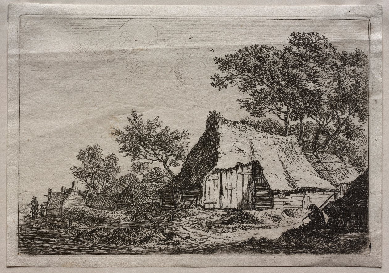 Het kleine gehucht door Anthonie Waterloo