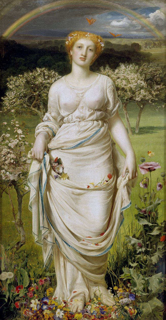 Lente, 19e eeuw door Anthony Frederick Augustus Sandys