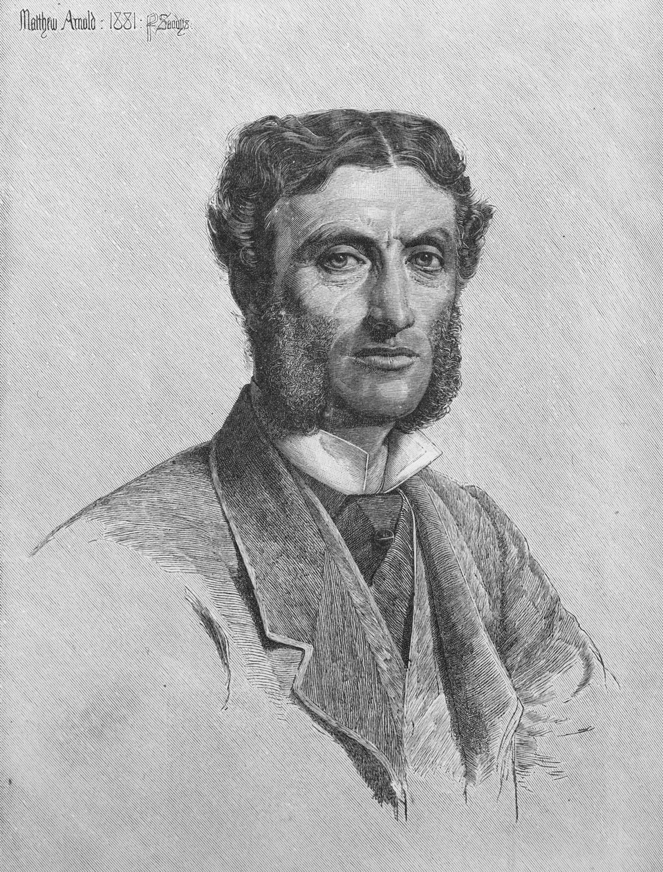 Matthew Arnold, 1881 door Anthony Frederick Augustus Sandys