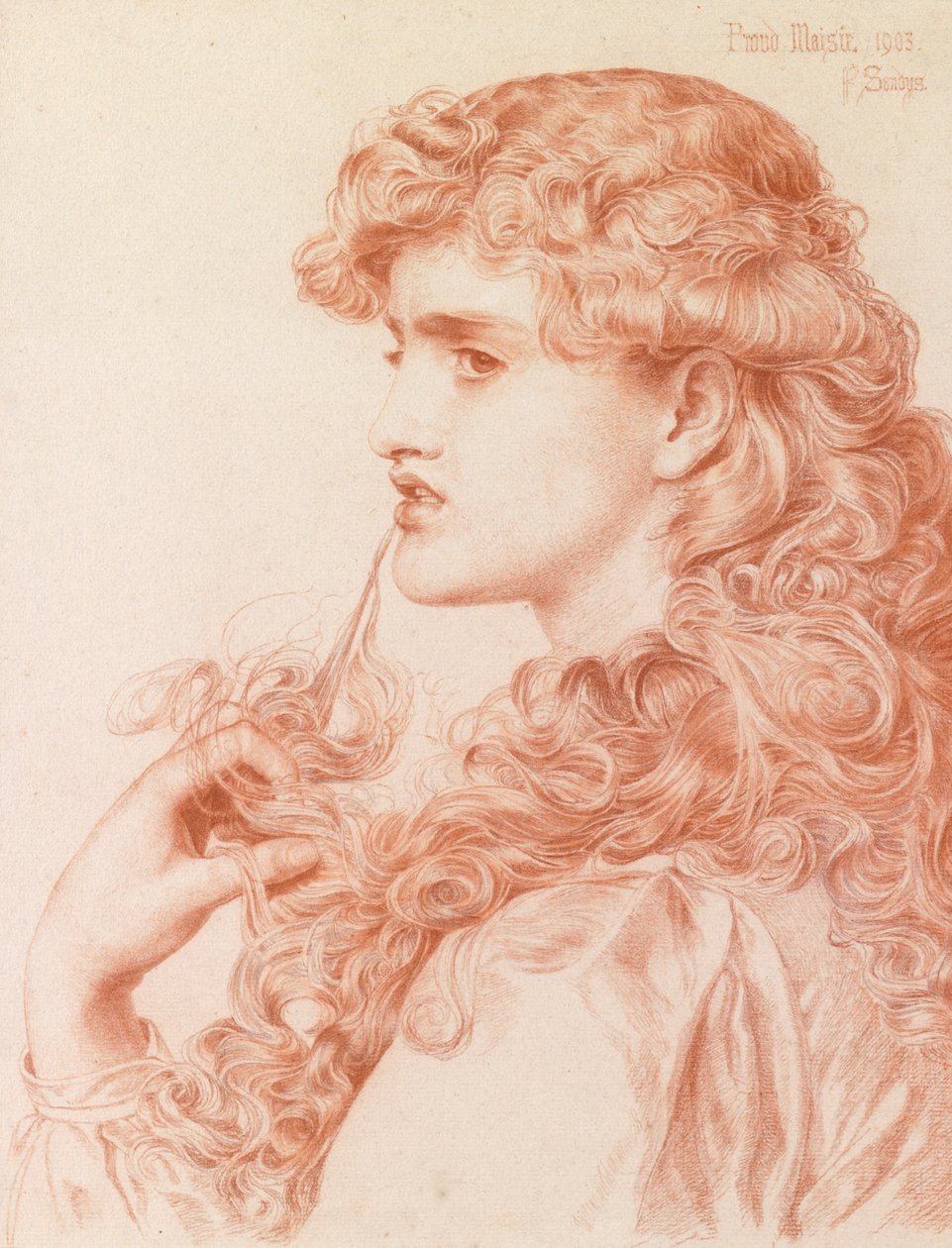 Trotse Maisie door Anthony Frederick Augustus Sandys