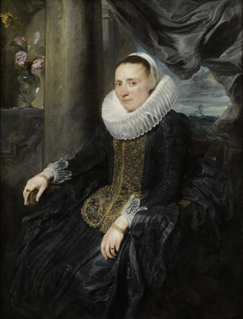 Margareta Snyders door Anthony van Dyck