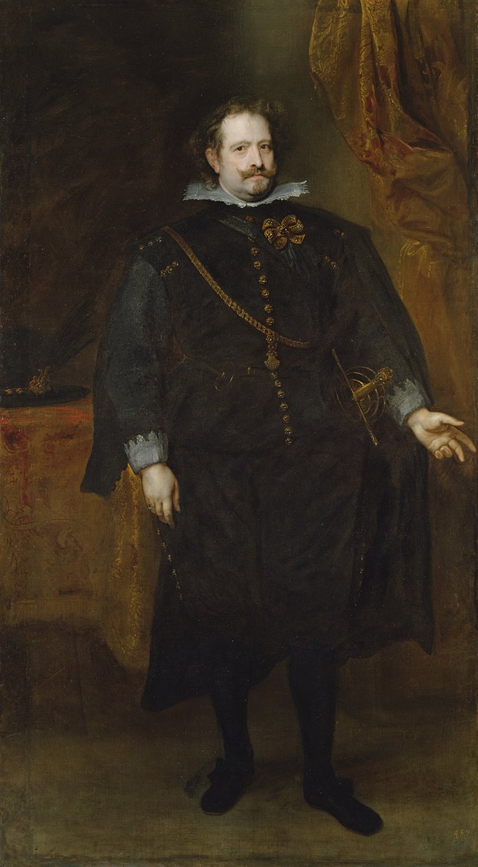 Diego Felipe de Guzman, markies van Leganes, ca. 1634 door Anthony van Dyck