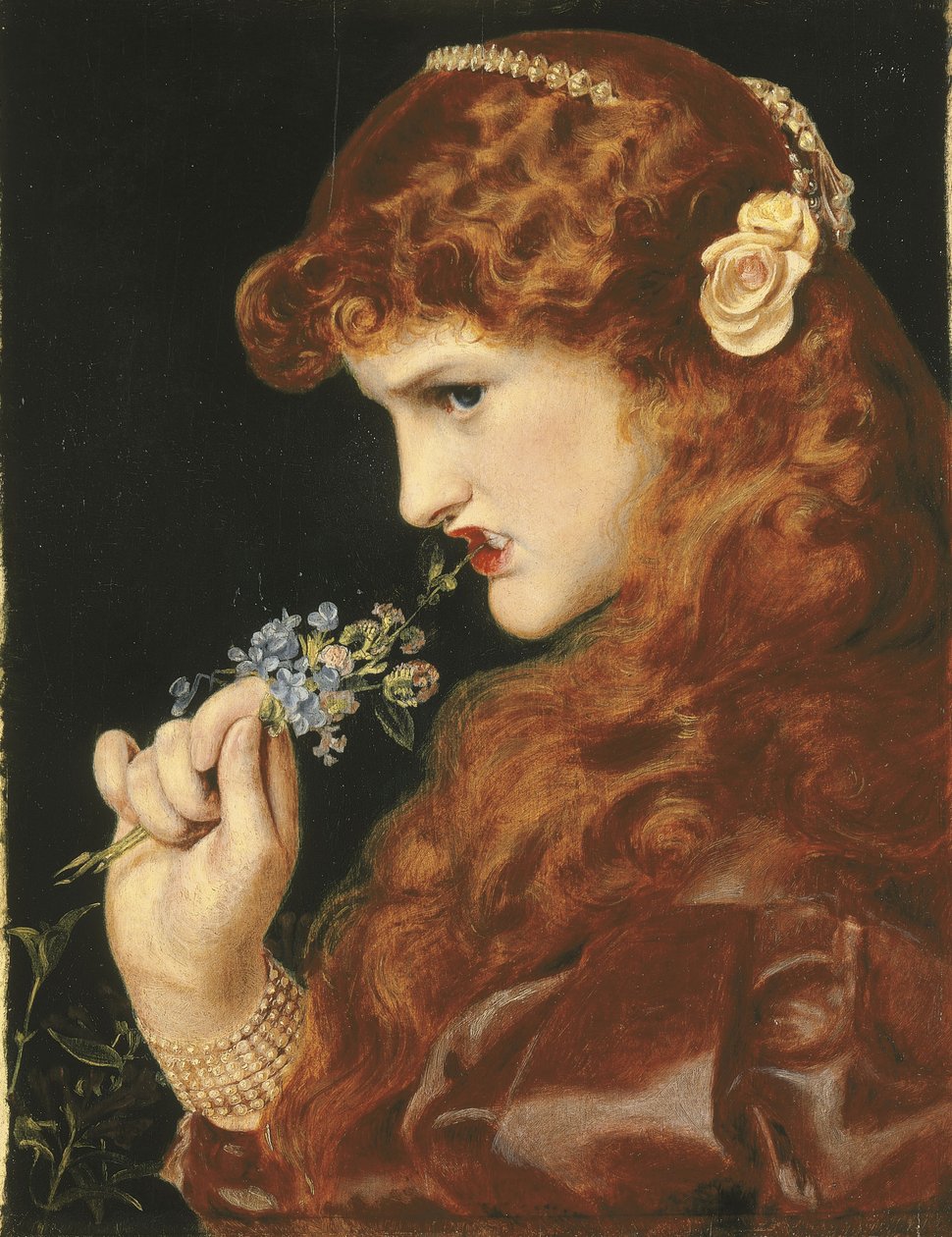 Schaduw van de Liefde, ca. 1867 door Anthony Frederick Augustus Sandys