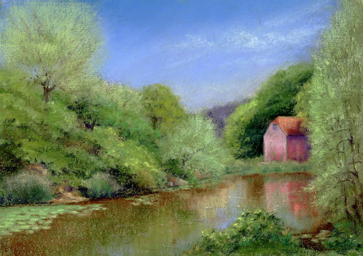 Stroomafwaarts naar de molen, 2010 door Anthony Rule
