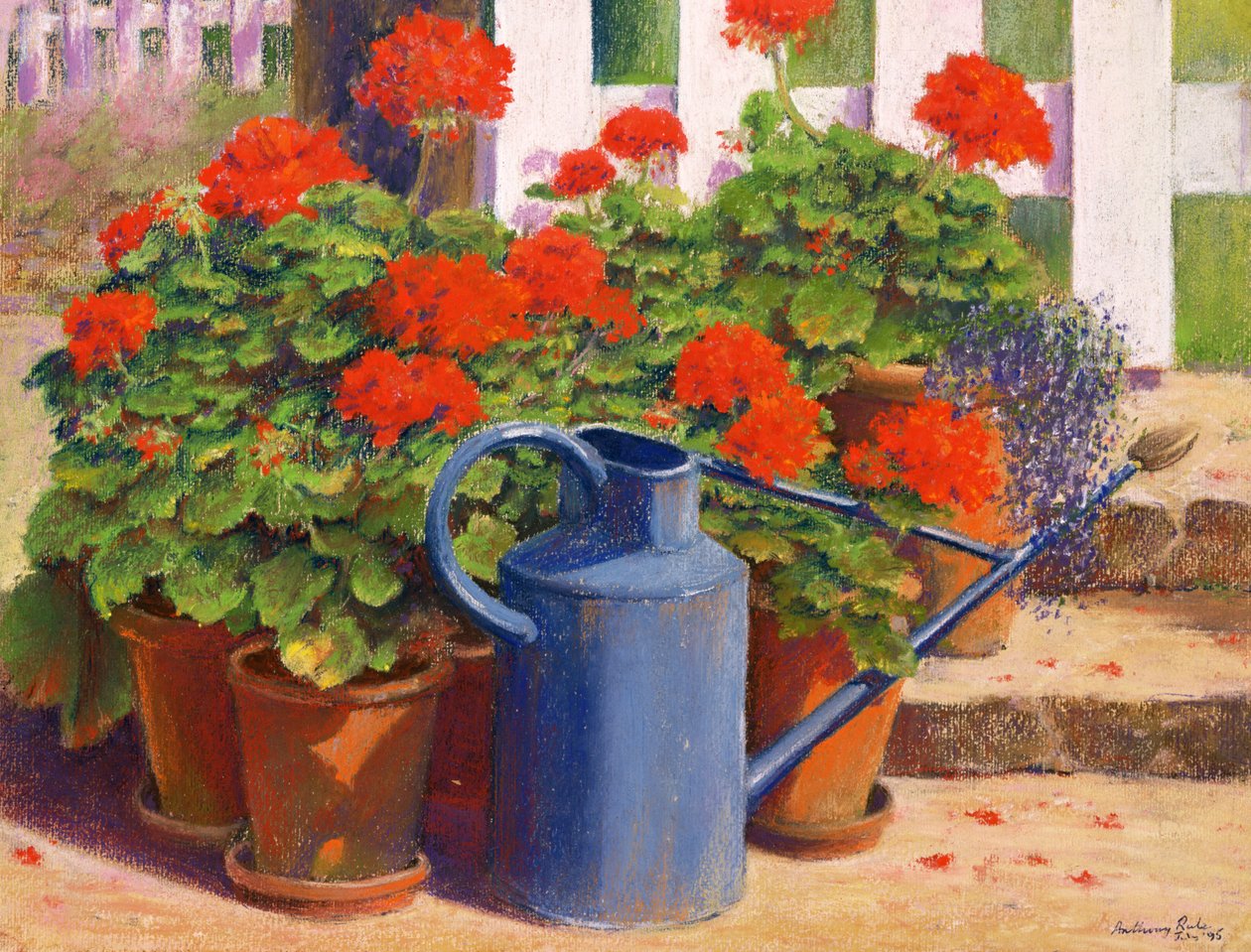 De blauwe gieter, 1995 door Anthony Rule