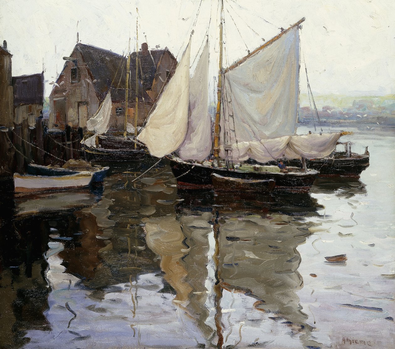 Harborside, Gloucester door Anthony Thieme