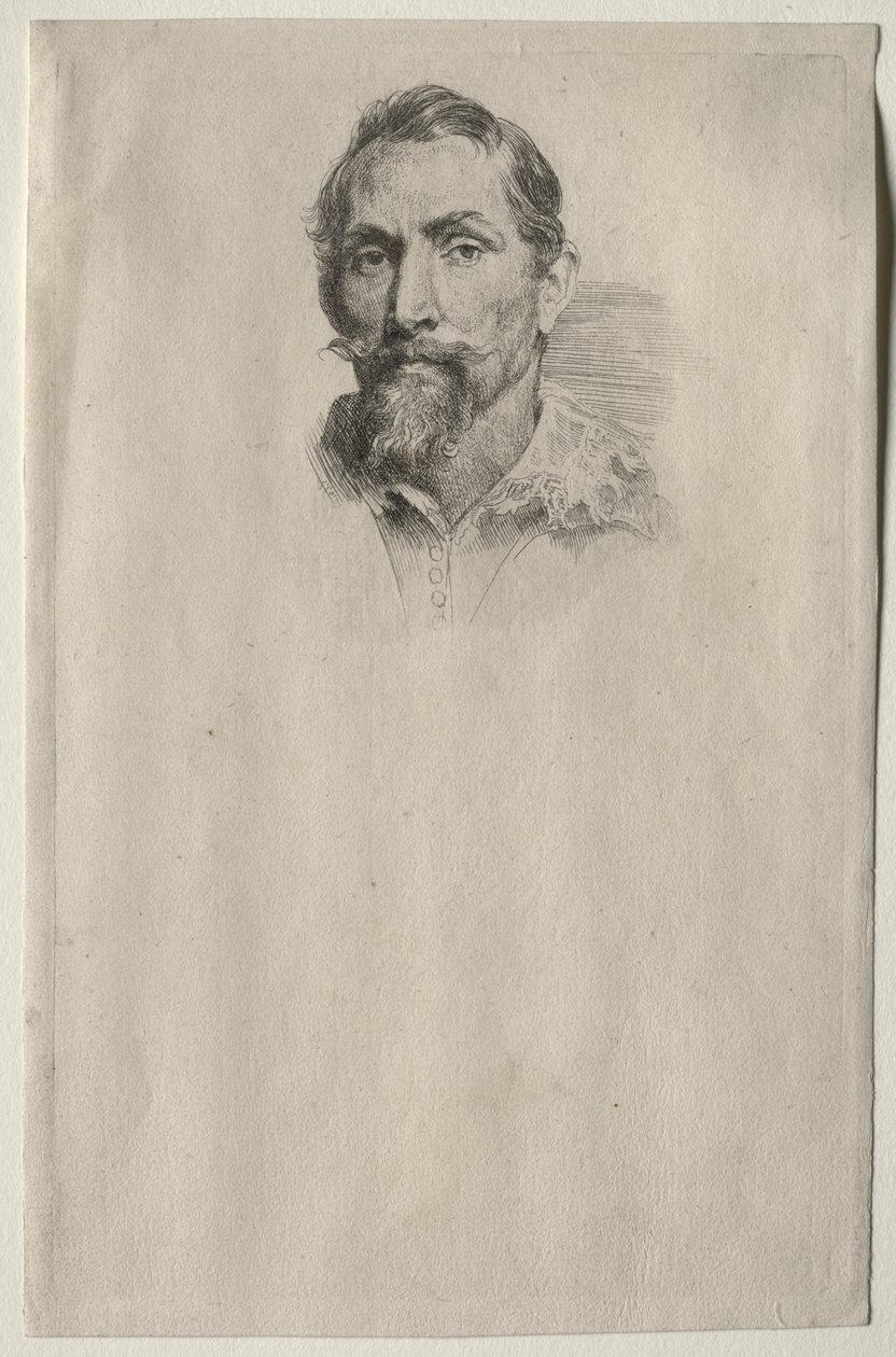 Portret van Frans Snyders door Anthony van Dyck