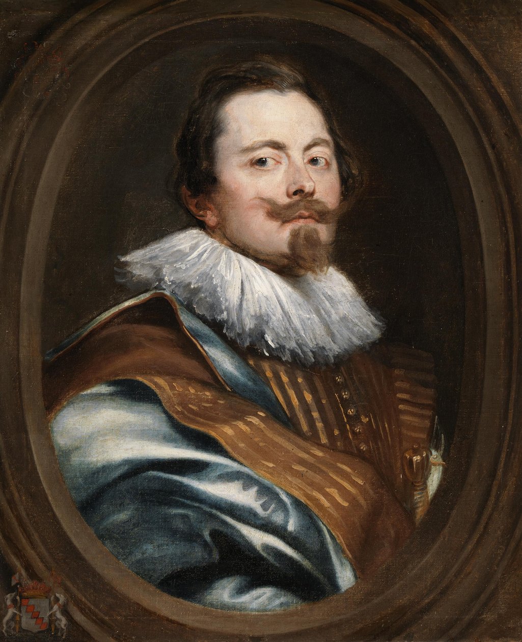 Portret van Frederik Marselaer, diplomaat door Anthony van Dyck